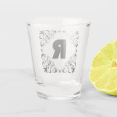 Liebe Buchstaben "R" Schnapsglas (Rückseite)