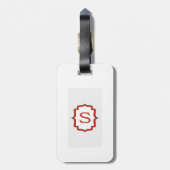 Liebe Buchstaben "S" Gepäckmarke Gepäckanhänger (Rückseite vertikal)