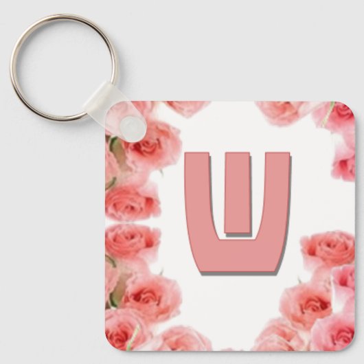 Liebe Buchstaben "W" Schlüsselanhänger (Vorderseite)