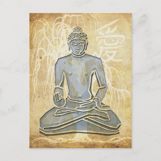 Liebe Buddha Postkarte (Vorderseite)