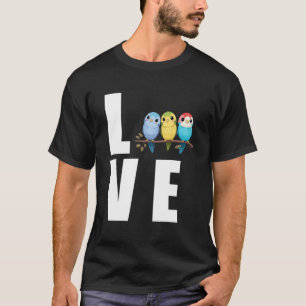 Liebe Budgie Mama Budgerigar Parakeet Bird Pullove T-Shirt