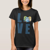 Liebe Budgie Mama Budgerigar Parakeet Bird Pullove T-Shirt (Vorderseite)