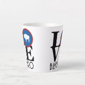 LIEBE Buffalo Wyoming Milchtasse (Vorderseite)