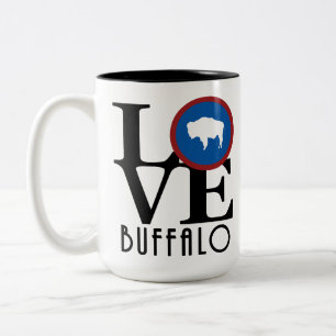 LIEBE Buffalo Wyoming Zweifarbige Tasse