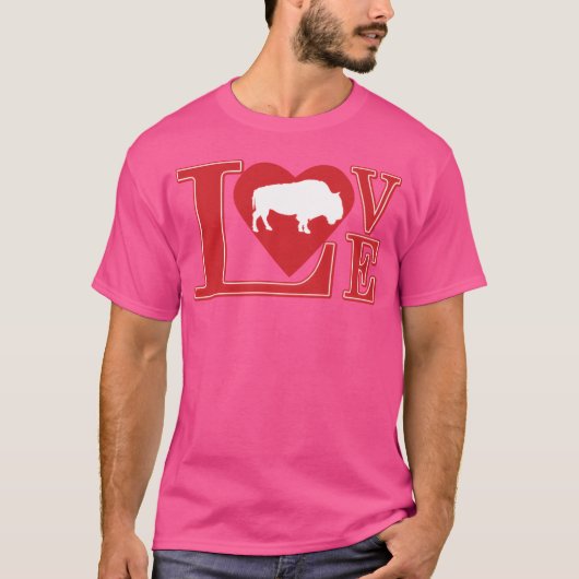 Liebe Büffel lustig T-Shirt (Vorderseite)