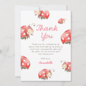 Liebe Bug Birthday Party Danke Karte (Vorderseite)