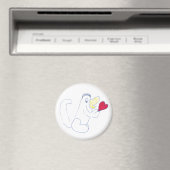 Liebe Bug Circle Magnet (In Situ (Geschirrspüler))