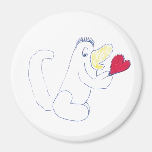 Liebe Bug Circle Magnet (Vorne)
