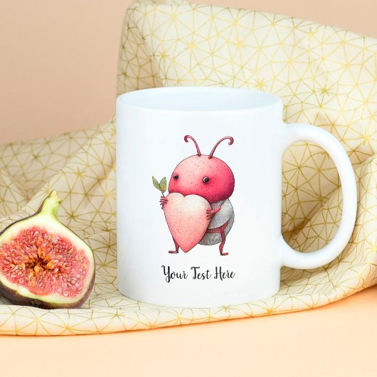 Liebe Bug Funny Beetle Design Red Heart Geschenk Kaffeetasse