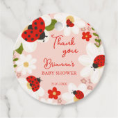 Liebe Bug Gänseblümchen niedliche Ladybug Babydusc Geschenkanhänger (Vorderseite)