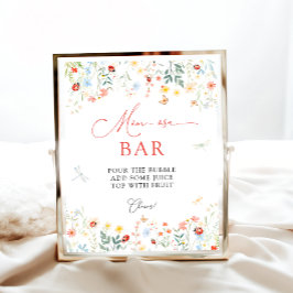 Liebe Bug Garden Baby Dusche Mama-osa Bar Poster