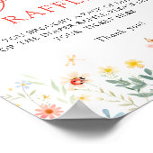 Liebe Bug Garden Wildblume Windeln Raffel Poster (Ecke)