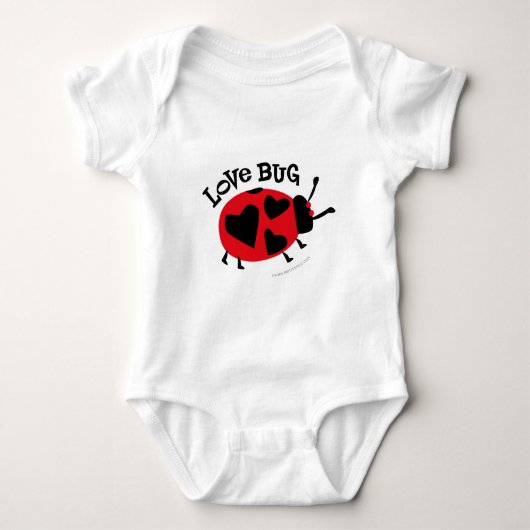 Liebe Bug Geschenke Baby Strampler (Vorderseite)