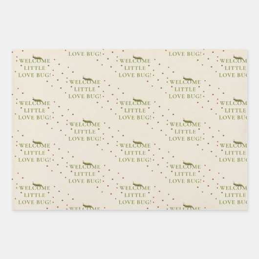 Liebe Bug Geschenkpapier Set (Vorderseite 3)