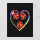 Liebe BUG & HERZBUBBLE VON SHARON SHARPE Postkarte (Vorderseite)