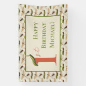 Liebe Bug Insect Individuelle Name 1. Geburtstag Banner (Vertikal)