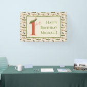 Liebe Bug Insect Individuelle Name 1. Geburtstag Banner (Messe)