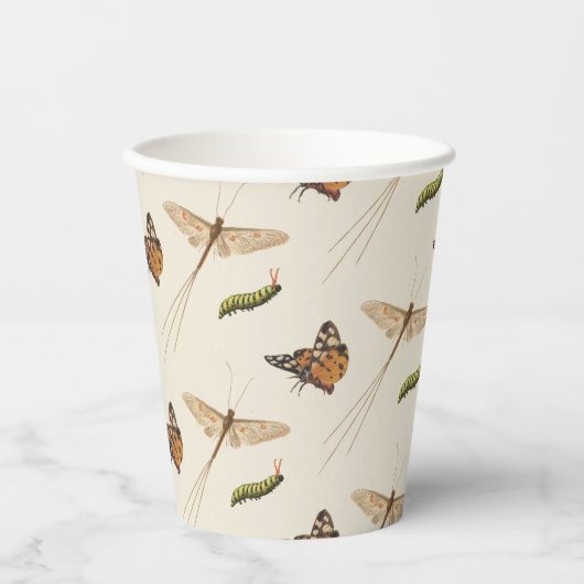 Liebe Bug Insect Whimsical Pappbecher (Vorderseite)