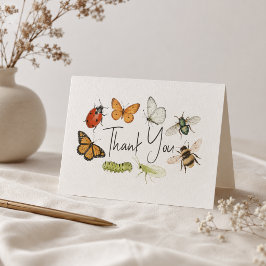 Liebe Bug Insects Kinderdusche Dankeskarte