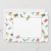 Liebe Bug Käfer Bergsee Feiertagskarte (Rückseite)