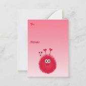 Liebe Bug Kids' Valentine's Day Cards Mitteilungskarte (Rückseite)