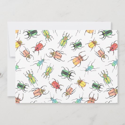 Liebe Bug Kindergeburtstag Einladung (Rückseite)