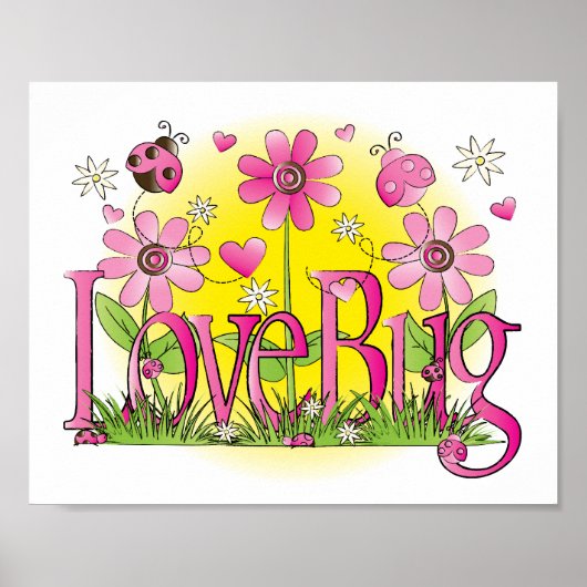 Liebe Bug Lady Bug Girls Mauer Poster (Vorne)