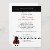 Liebe Bug Ladybug 12x18 Einladung (Vorne/Hinten)