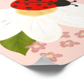Liebe bug ladybug Babydusche Begrüßungszeichen Poster (Ecke)