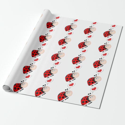 Liebe Bug Ladybug Geschenkpapier (Ungerollt)