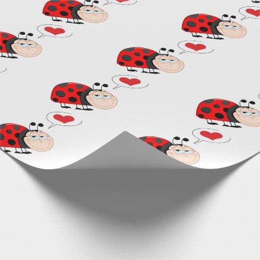Liebe Bug Ladybug Geschenkpapier (Ecke)