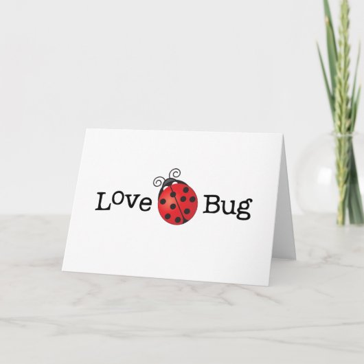 Liebe Bug - Ladybug Karte (Vorderseite)