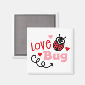 Liebe Bug Ladybug Magnet (Vorderseite/Rückseite)