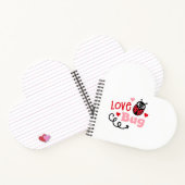 Liebe Bug Ladybug Notebook Notizblock (Innenseite)
