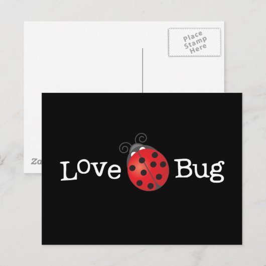 Liebe Bug - Ladybug Postkarte (Vorne/Hinten)