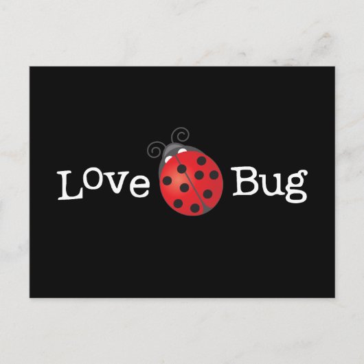 Liebe Bug - Ladybug Postkarte (Vorderseite)