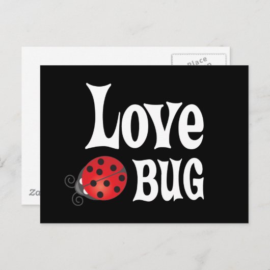 Liebe Bug - Ladybug Postkarte (Vorne/Hinten)
