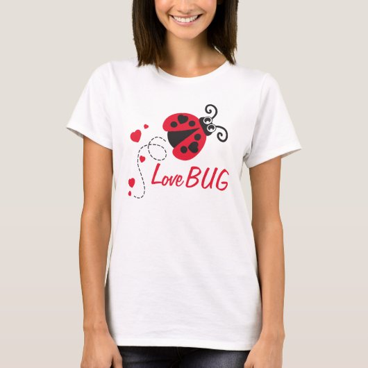 Liebe Bug Ladybug Red T - Shirt (Vorderseite)