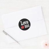 Liebe Bug - Ladybug Runder Aufkleber (Umschlag)