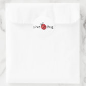 Liebe Bug - Ladybug Runder Aufkleber (Tasche)