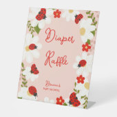 Liebe bug ladybug streunt die Windelpreisverlosung Sockelschild (Vorderseite)