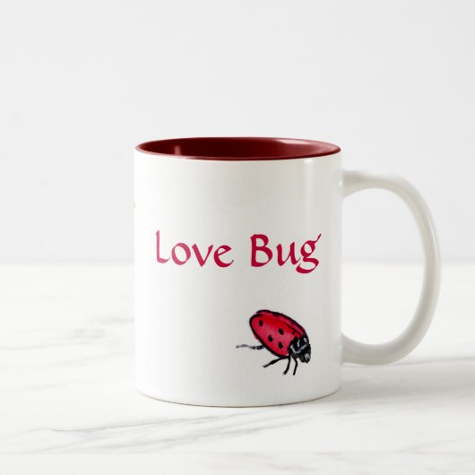 Liebe Bug Ladybuy Custom Art Tasse (Rechts)