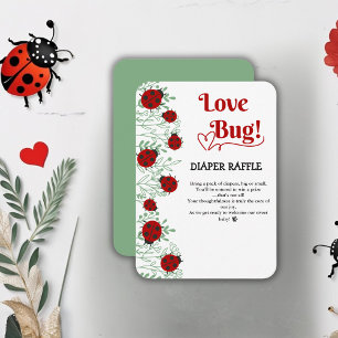Liebe Bug Minimalistisch Baby Dusche Begleitkarte