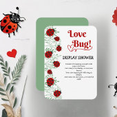Liebe Bug Minimalistisch Baby Dusche Begleitkarte