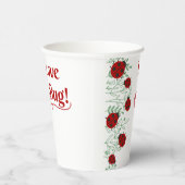 Liebe Bug Minimalistisch Baby Dusche Pappbecher (Rechts)