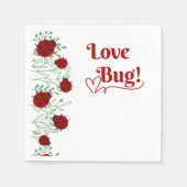Liebe Bug Minimalistisch Baby Dusche Serviette (Vorderseite)