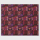 Liebe Bug & Niedlich Hearts Geschenkpapier (Flach)