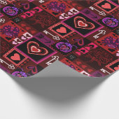 Liebe Bug & Niedlich Hearts Geschenkpapier (Ecke)