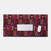 Liebe Bug & Niedlich Hearts Schreibtischunterlage (Tastatur & Maus)