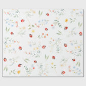 Liebe Bug Niedlich Summer Garden Geschenkpapier (Flach)
